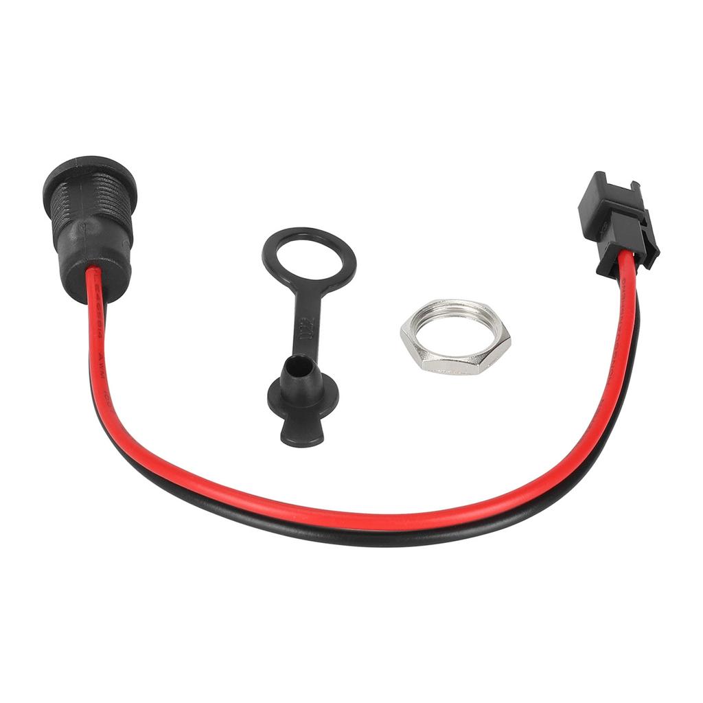 Гнездо для зарядки электроскутера DC5.5x2.1mm гнездо для гнезда питания с креплением на панель водонепроницаемый разъем с кабелем