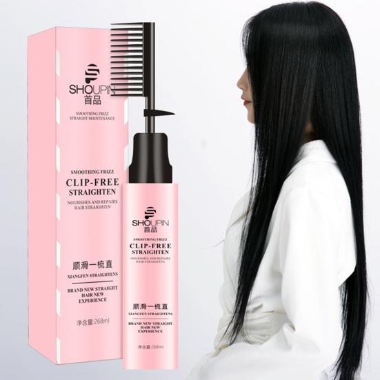Yousheng Hair Straightening Cream Comb Effective Smooth Nourish Hair Repair Long-lasting Shaping Tool Straighten Comb
