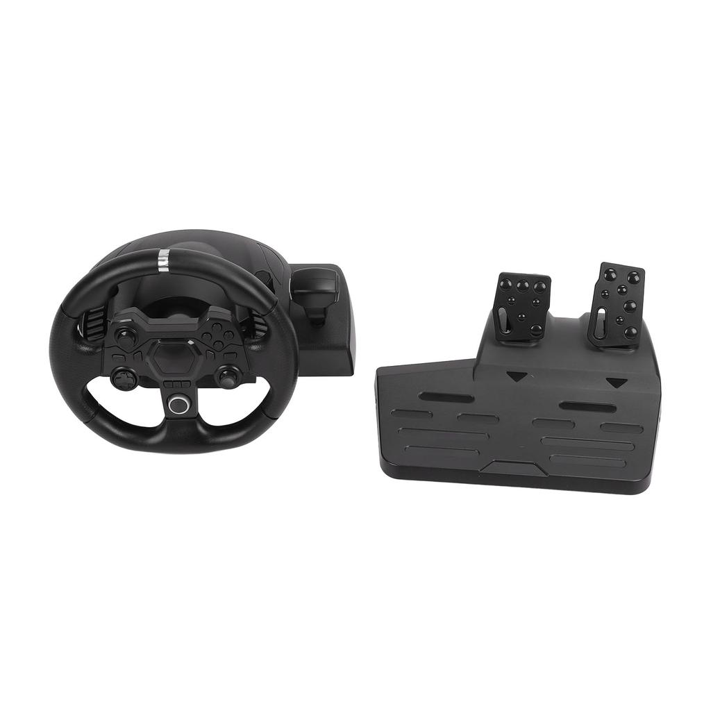 Игровой вибрирующий руль для гонок, поворот 270°, 7 в 1, USB игровой гоночный руль с педалью для P