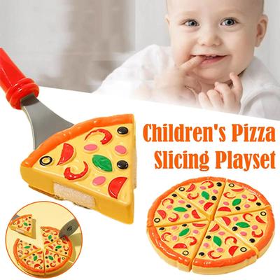 Детская игрушка для резки пиццы - Кухонные игровые аксессуары, Игровой набор «Фальшивая пицца» для детских игр в помещении