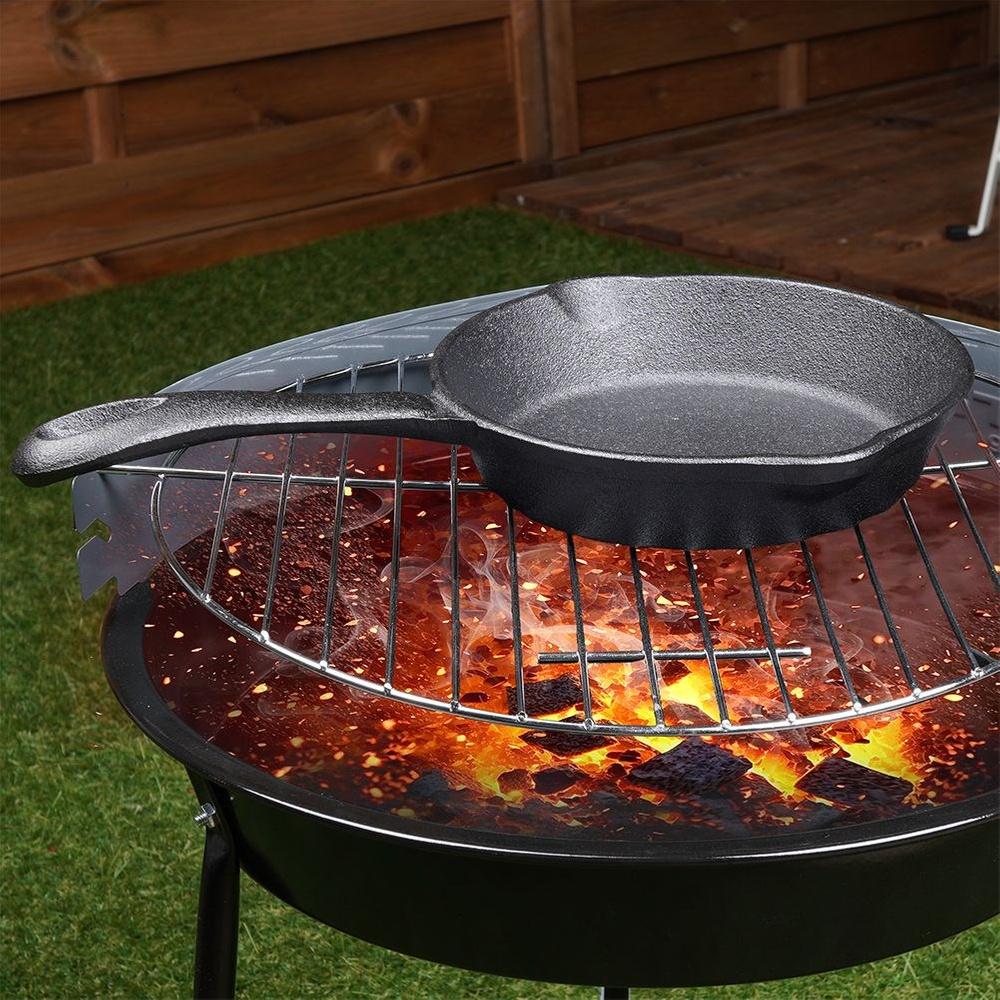 Patelnia Żeliwna na Gaz Indukcję Grill Ognisko do Piekarnika Talerz 16 cm