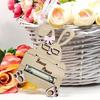 Easter Money Holder Wooden Rabbit Card Cash Holder Easter Bunny Gift Card Holder for Money Tree Table Centerpiece Decoration