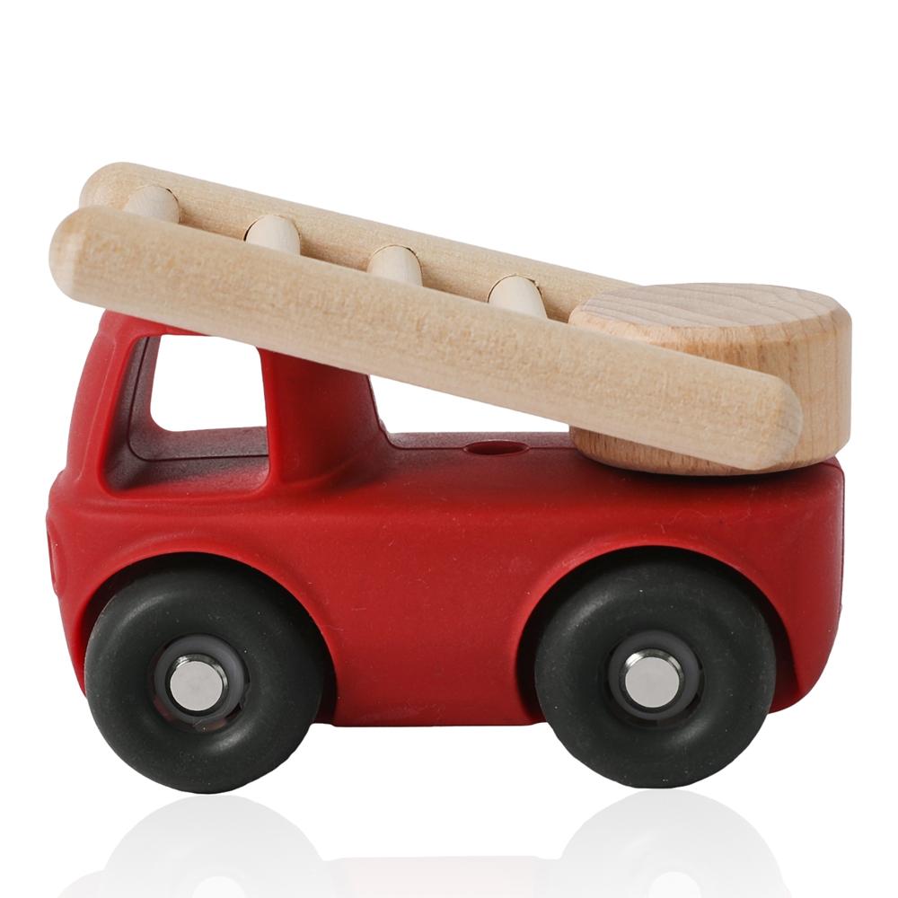Игрушки для прорезывания зубов Детская инженерная машина Монтессори Силиконовая машинка Игрушки Скорая помощь Самосвал Вещи для новорожденного Игрушка-прорезыватель Машинка Подарки