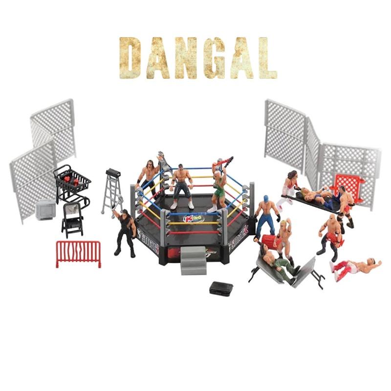 Набор Арена Шуайцзяо Прочная пластиковая модель сцены с фигурками борцов Отлично подходит для детей