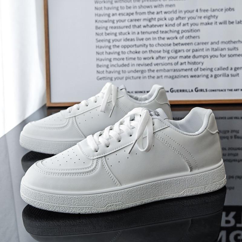 Осень новые маленькие белые туфли мужские зеленые универсальные туфли на платформе повседневные туфли с низким верхом мужские модные туфли