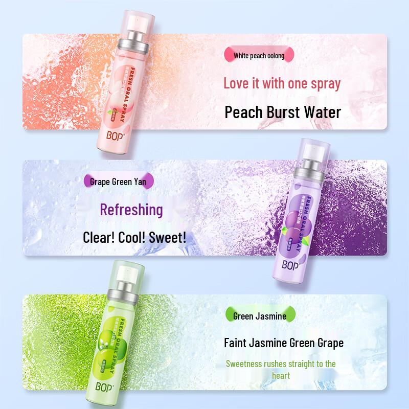 bop Tea Polyphenol Breath Freshener Spray 3-Pack