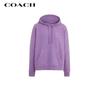 Мужская классическая фиолетовая толстовка с капюшоном Coach с логотипом