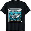 Морская жизнь - Акула Океанский хищник - Футболка Подводный мир