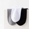 5 пар/комплект мужские однотонные носки черно-белые деловые носки осенние повседневные мужские дышащие спортивные короткие носки