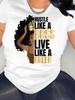 Черная Женщина Hustle Like A Boss Живи Как Королева Футболка