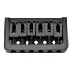 Musiclily 10.5mm String Pitch Hardtail Guitar Bridge for Strat/Telecaster Electric Guitars, Black