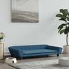 Dog Bed - Unspecified - 100x50x21 Cm - Blue Velvet - Suitable for Small Dogs