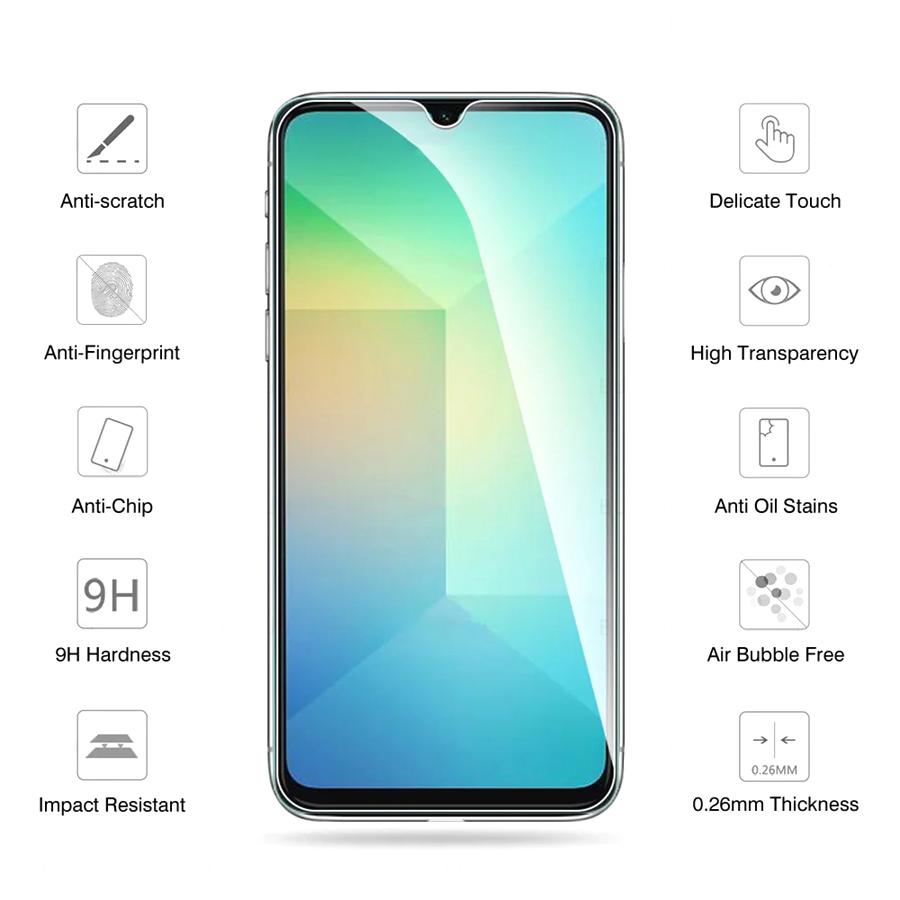3PCS HD Tempered Glass Full Coverage Films For Samsung Galaxy A06 4G A16 Screen Protector Film A06S
