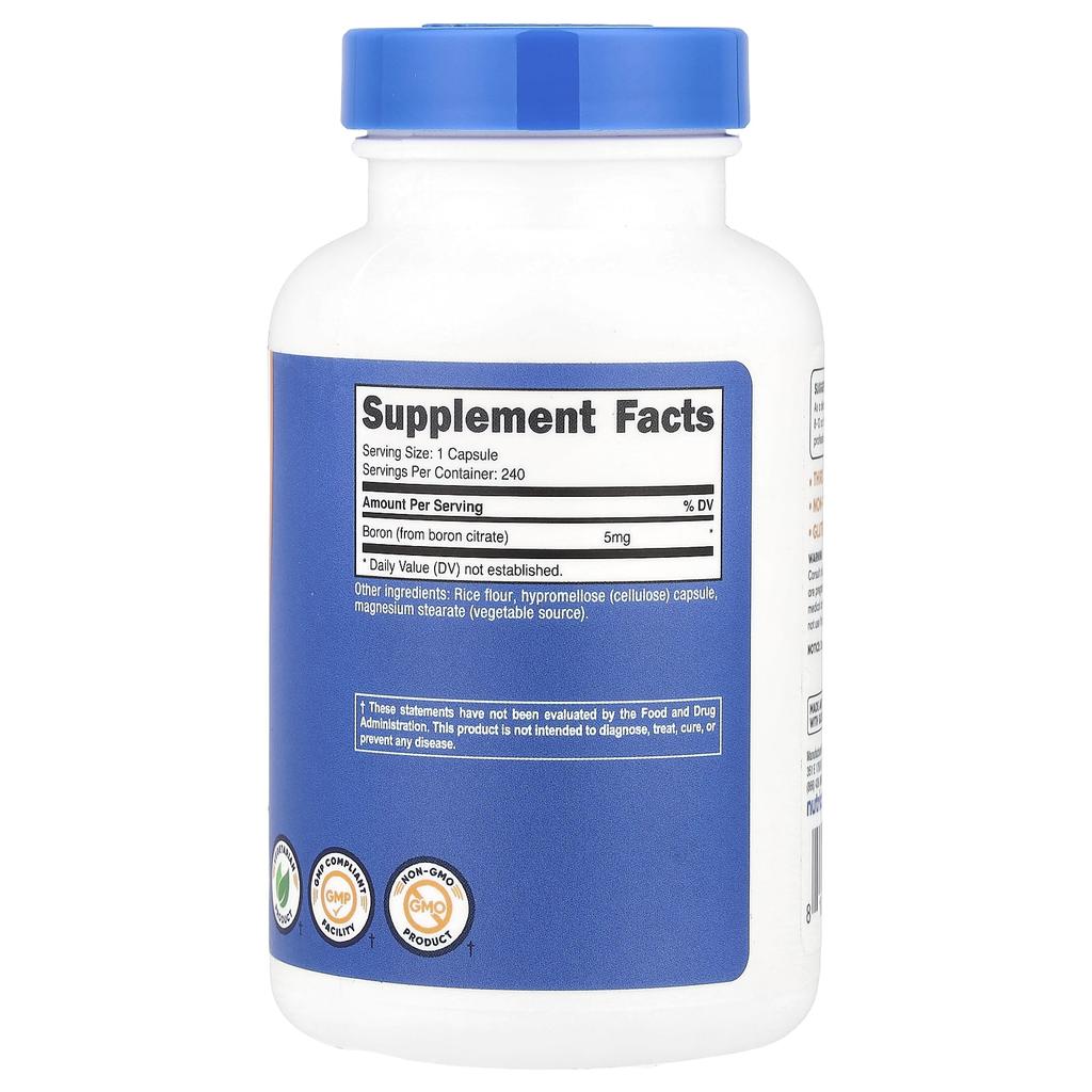 Boron, 5Mg, 240 Capsules