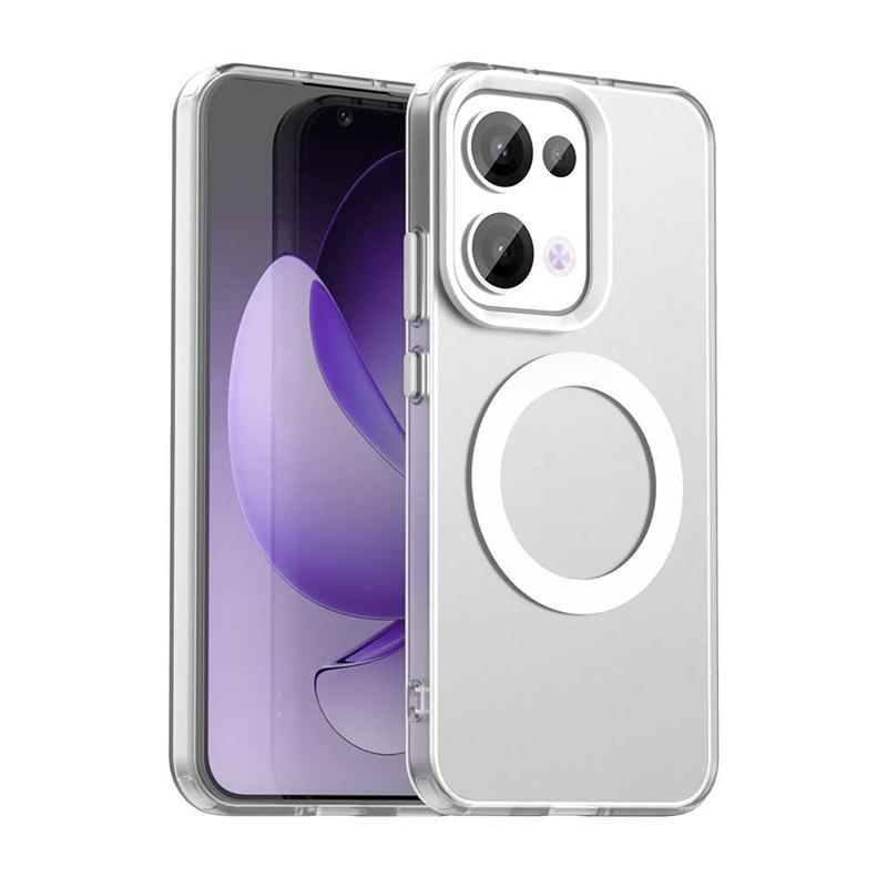 Transparent Case For Oppo Reno 13 Case Oppo Reno 13 5G Magnetic Adsorption Wireless Charge Cover For Oppo Reno 13 Case 6.59 inch