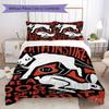 The Symbolic Dance of Dog and Rabbit Pattern Bedding,Quilt Set Quilt Cover Pillowcase Home Birthday Gift (1*duvet cover+2*pillowcase,without core)ZSJT