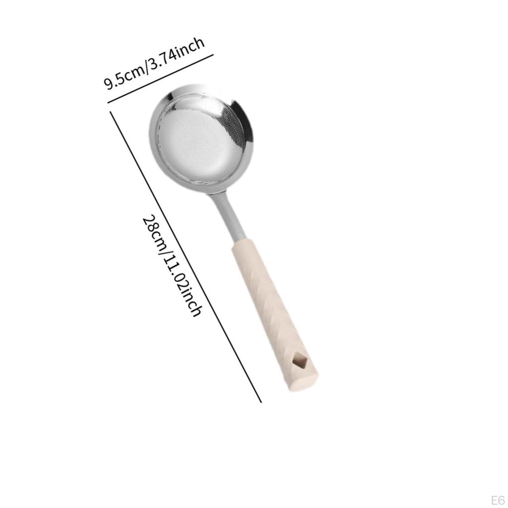 Сетчатая ложка-скиммер, дуршлаг для кастрюли, сверхпрочные кухонные гаджеты, удобная ручная с прорезями