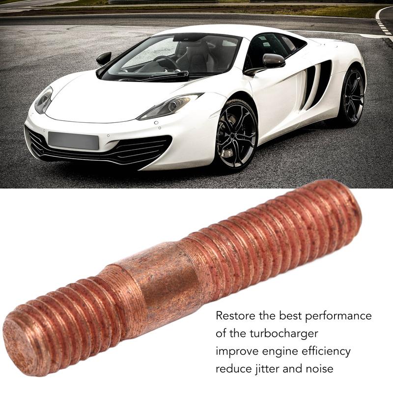 M8 1.25 Threaded Turbo Studs Kit Exhaust Manifold Hardware Kit Wear Resistant Proof Metal Alloy for Car