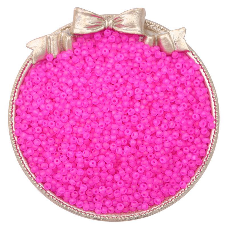 Изготовленные вручную высококачественные стеклянные матовые рисовые бусины для создания украшений из бисера своими руками.