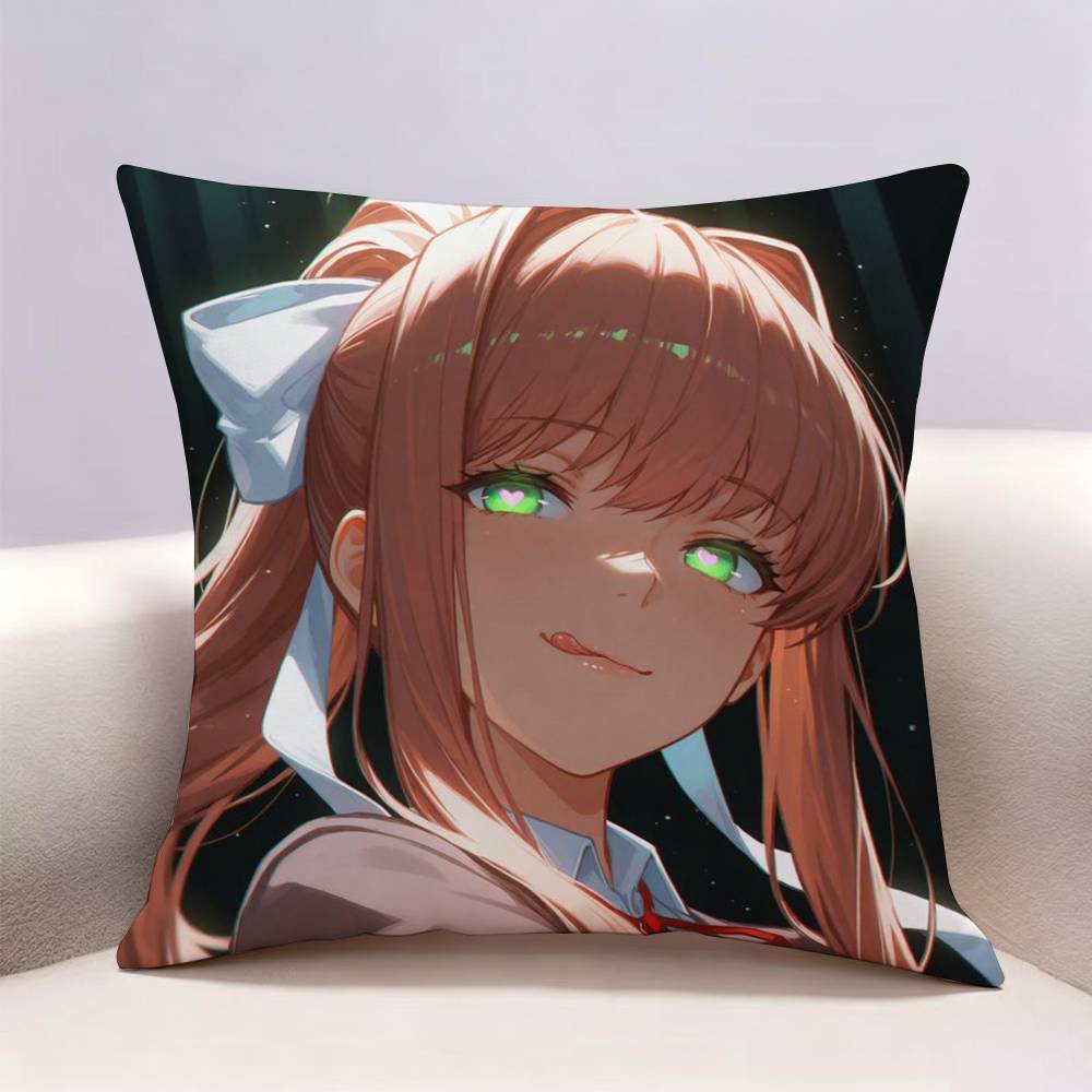 DDLC Моника Двусторонняя печать Наволочка Чехол для подушки Чехол для декоративной подушки Для Автомобиля Дивана