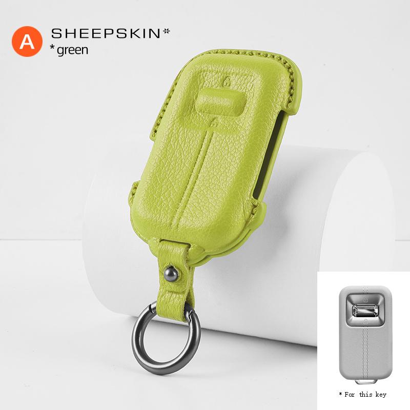 Для Zeekr 001 9X 2026 козья кожа Умный ключ Бесключевой пульт ДУ Чехол для ключа автомобиля Защитная крышка для ключа автомобиля