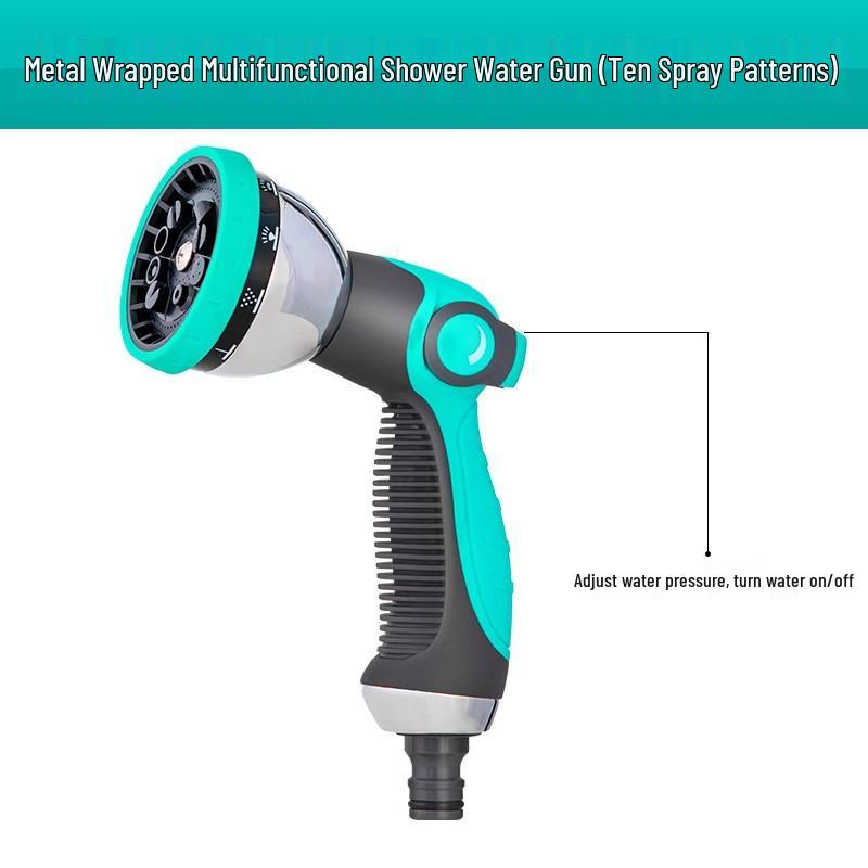 Садовый шланг высокого давления: Универсальный пистолет для полива и мойки автомобиля с выдвижной катушкой для садоводства и домашнего использования