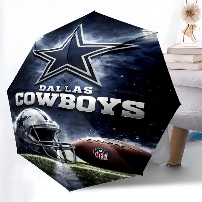 Складной зонт Dallas Cowboys с принтом, для улицы, отдыха и путешествий, прочная ткань зонта, подарок на день рождения и праздник