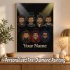 The Weeknd Custom Name Text 5D Diamond Painting Kit DIY Full Drill Diamond Art Decoration