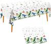 XIENBLOC 3pcs Tablecloths Baseball Birthday Party Supplies Disposable Plastic Tab