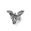 Gothic Vintage Distressed Angel Silver Color Ring Ancient Silver Punk Hip Hop Couple Rings Party Jewelry Gift Anillos Mujer