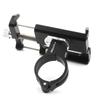 Aluminum Alloy Bicycle Phone Holder Anti Slip Handlebar Mount Bracket Rack Bike Phone Mount Scooter Mobile Phone Holder