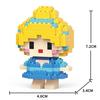 Строительные блоки Disney Стич ЛинаБелл для детского дня рождения персонаж аниме принцесса Линабель мини-игрушка строительные блоки