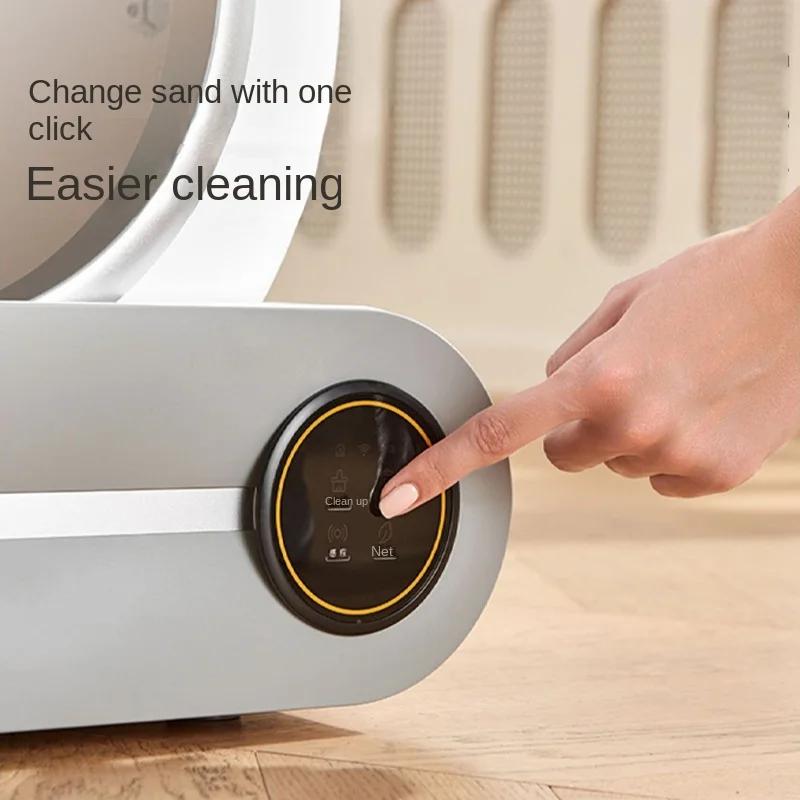 65L Automatic Smart Cat Litter Box Self Cleaning Fully Enclosed Cat Litter Box Pet Toilet Litter Tray Pet Supplies Toilet Tray