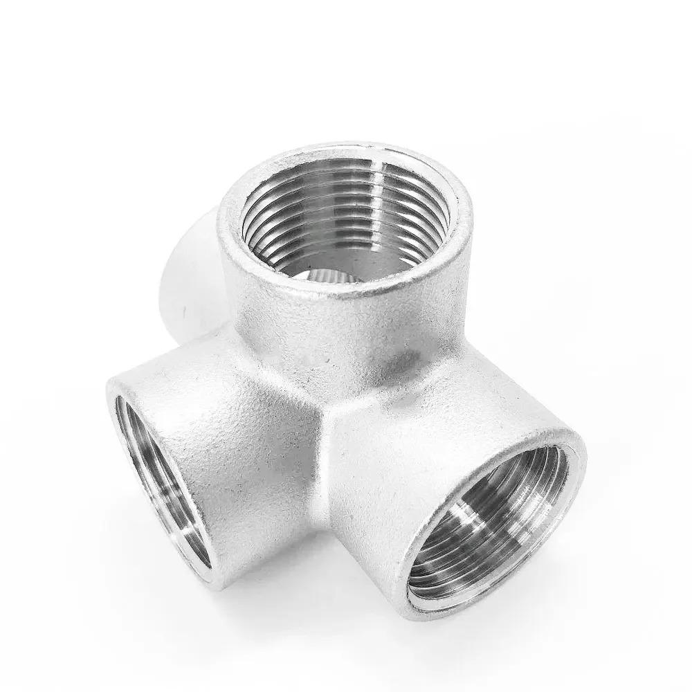 1/4" 3/8" 1/2" 3/4" 1" 1.25" 1.5" 2" BSPT Внутренняя 3 4 5-ходовая Угловой Крестовина 304 Нержавеющая Сталь Трубный Фитинг Соединитель Вода Газ
