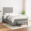 3136821 vidaXL Divan Bed with Mattress Light Grey 120x200cm Fabric