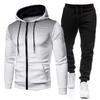 2026 Men's Autumn/Winter Sports Hoodie & Long Pants Set - Trendy and Cool Fitness Wear