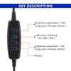 1,5 м Usb 5 В светодиодный трехцветный затемняющий цветной переключатель кабель диммер 4-клавишный контроллер 2 канала для низковольтного светодиодного Cct двухцветного света