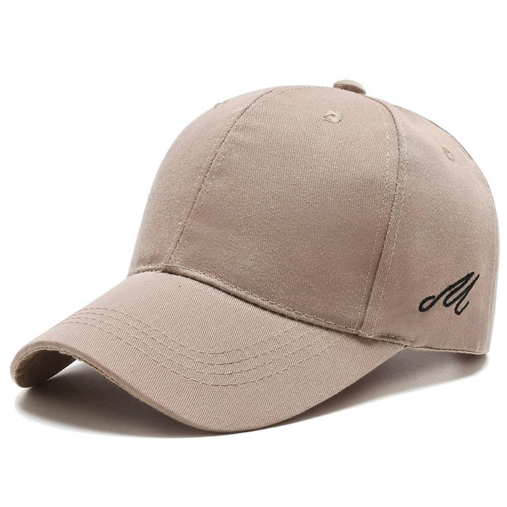 Fashion Embroidered Baseball Cap Cotton Breathable Outdoor Cap Pure Color Unisex Sports Cap Outdoor Activities