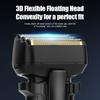 Men's Digital Display Shaver 3 Blade Net Reciprocating Shaver Bald Hair Clipper Whitening Beard Shaver