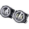 Phare antibrouillard LED - AIMOONSA - Angel Eyes 30W - 3000LM - 10-30V - IP67