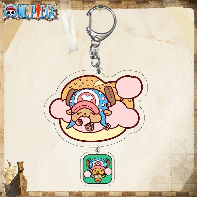 One Piece King Luffy Sona Beauty Подвеска Аниме Акриловый Брелок Прозрачный Брелок Акрил