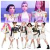 Детские Девочки Руми Kpop Охотник на Демонов Косплей Детский Черно-Золотой Костюм Детский Маскарадный Костюм Для Выступлений Анимационный Ролевой Игровой