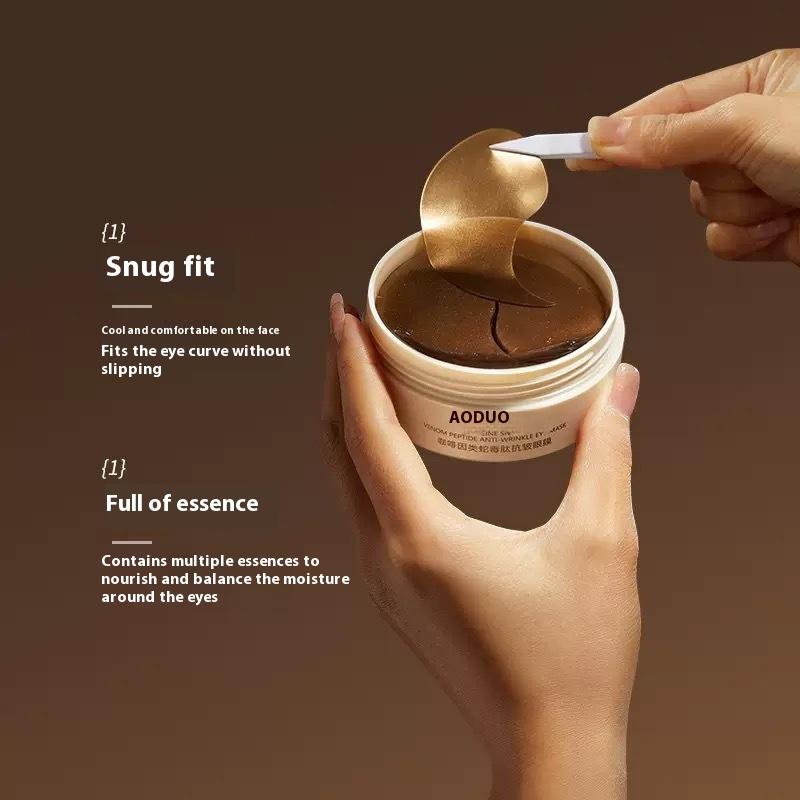 Пептид змеиного яда Маска для глаз против морщин Увлажняющая Увлажняющая Десалинация Укрепляющая Облегчение вокруг глаз