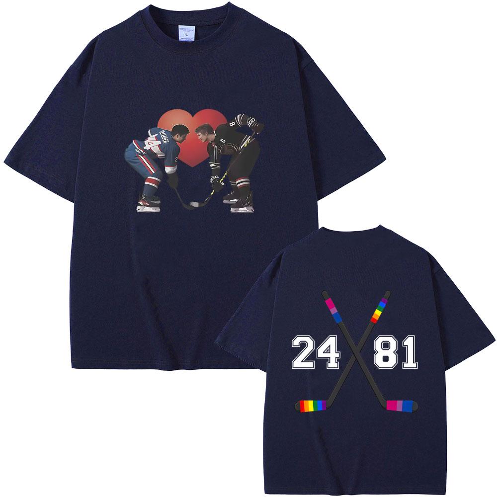 Heated Rivalry Shane Hollander Ilya Rozanov Hollanov 2481 Tshirt Men Women Clothing Oversized Tshirt Male Vintage Casual Tees