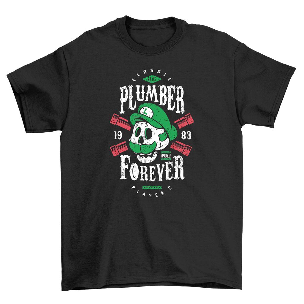 Футболка Plumber Forever Игрок 2 Мужские Женские Футболки Топ - Ретро Забава для Геймеров! Принт унисекс
