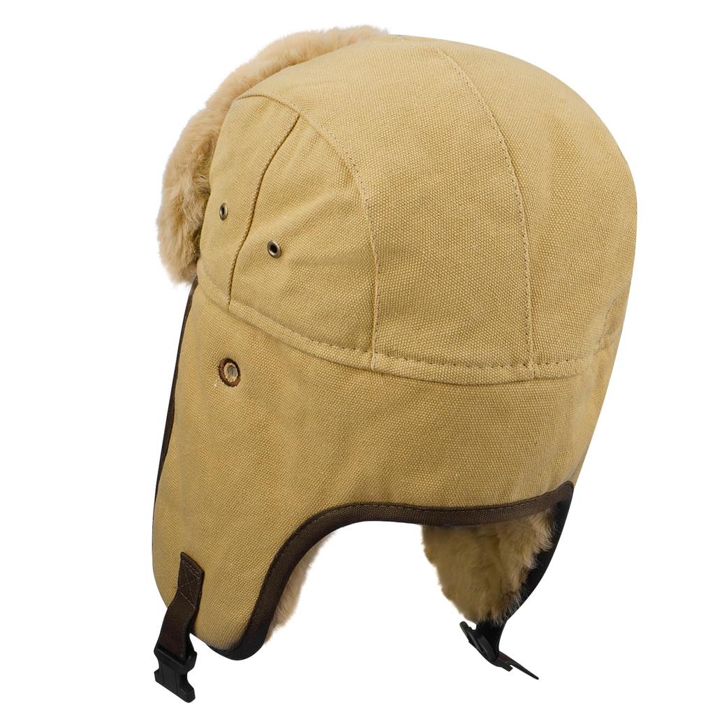 Clape Aviator Flight Cap for Men and Winter Pilot Hat with Ear Fleece 3 Perfect for Outdoor Activities Like and Unisex Russian Hat Women, Flaps,