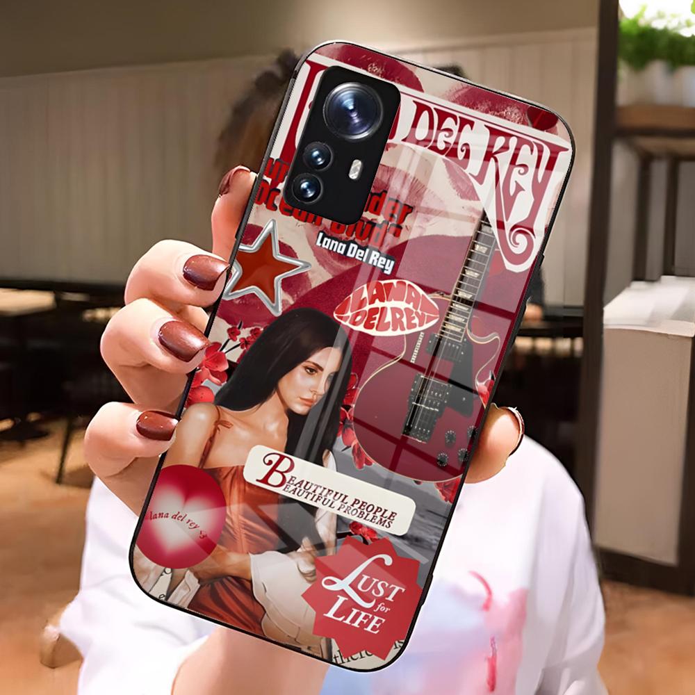 Модный Чехол для Телефона Lana Del Rey Для Samsung S25 S24 S23 S22 S21 S20 Plus Ultra Note20 Стеклянный Чехол для Телефона Популярный Премиум