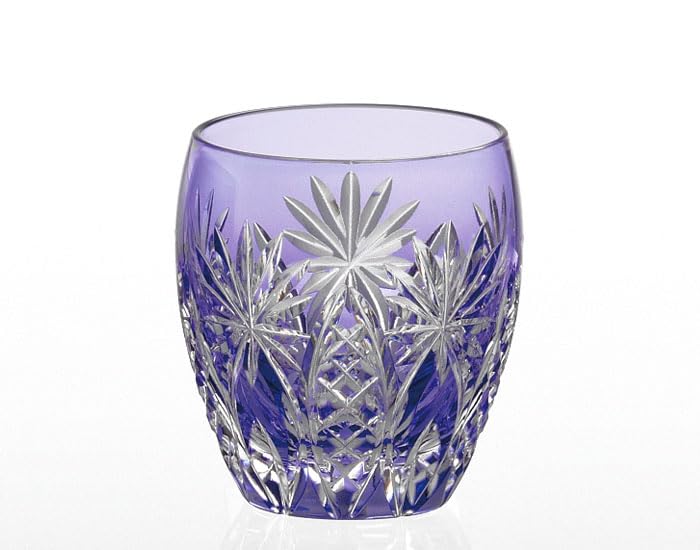 Бокал для виски Kagami Crystal Kiriko со звездой (Узор Ярайге), 240 куб. см, T727-2668CMP