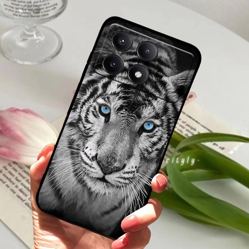 Чехол для POCO X6 Pro 5G Чехол POCOX6 Ударопрочный Мягкий ТПУ Силиконовый Чехол для Телефона Для Xiaomi POCO X6 Pro 5G Capa Мультяшный Матовый Бампер
