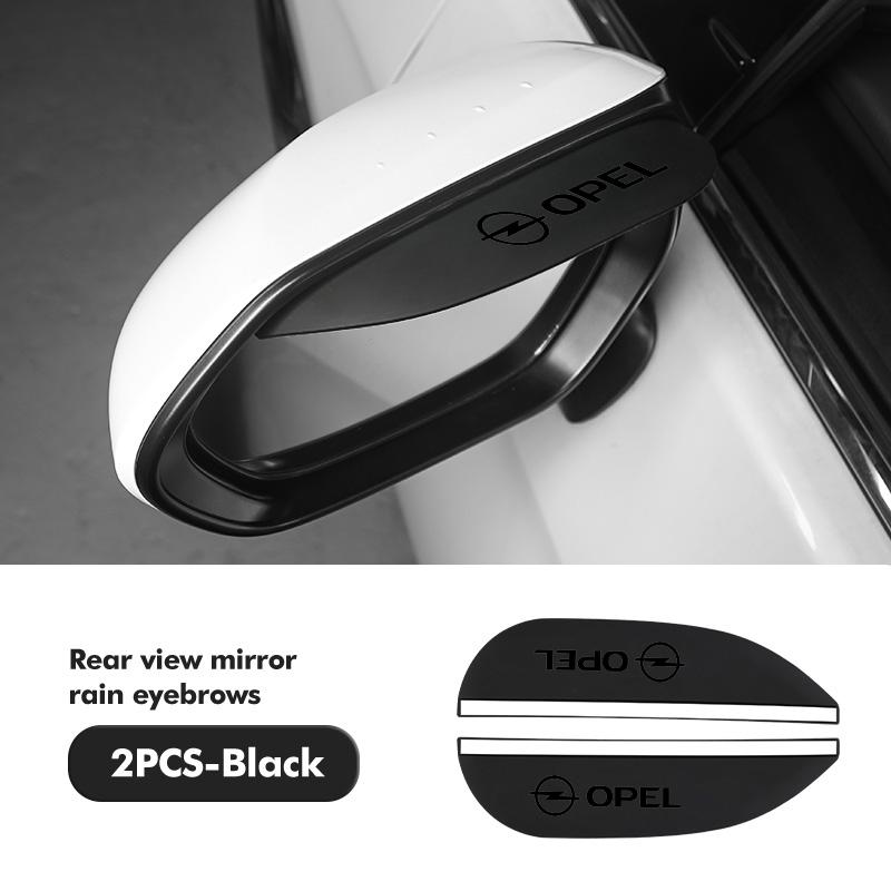 Car Sun Visor Rearview Mirror Rain Eyebrow Shield Stickers For Opel Astra G H J K F Corsa D Zafira B Insignia Mokka Regal YC4